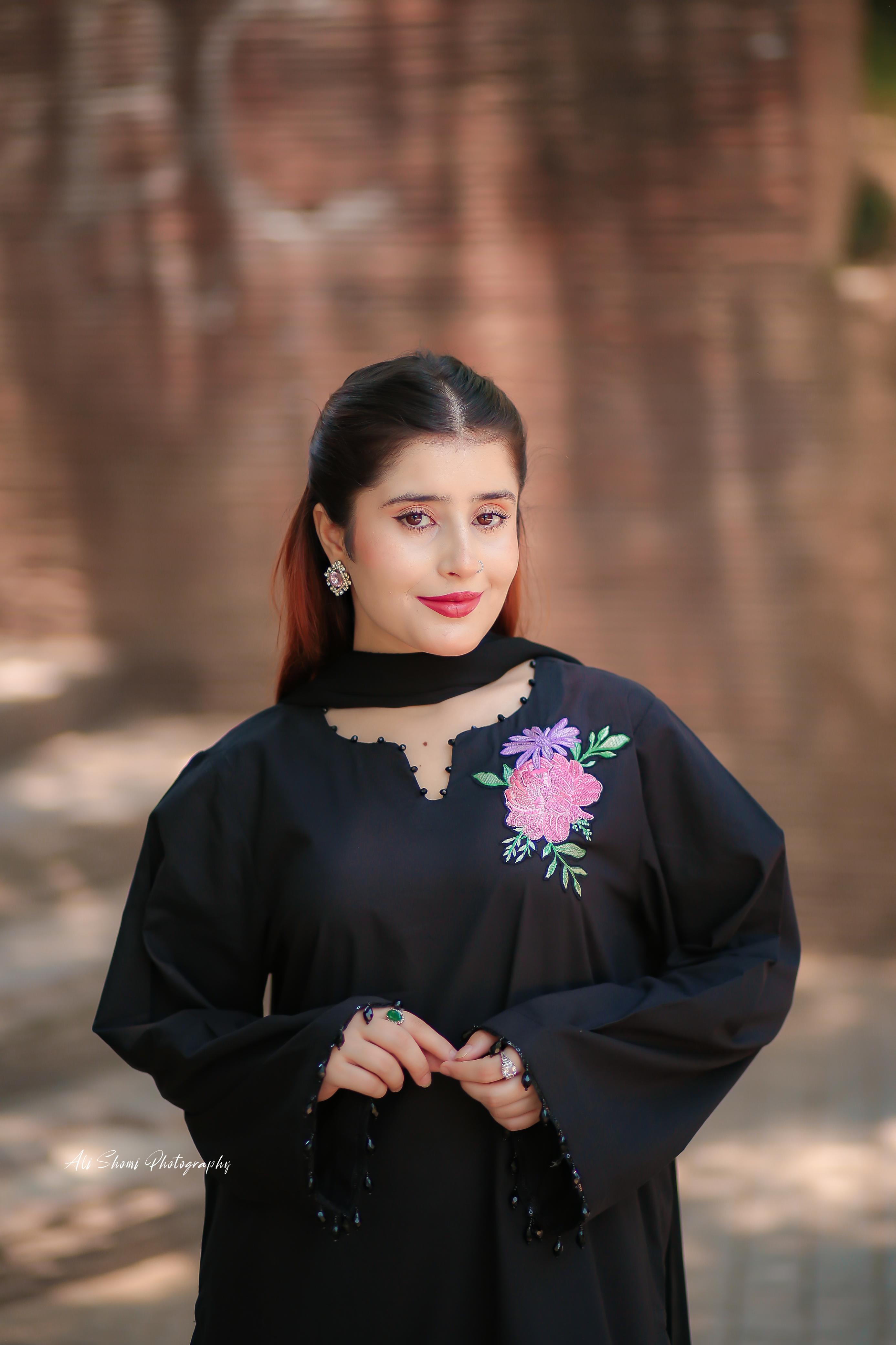 Stitched Black Floral Embroidered Lawn Suit
